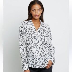 Rails Cream Rocsi Cheetah Print Shirt - XS